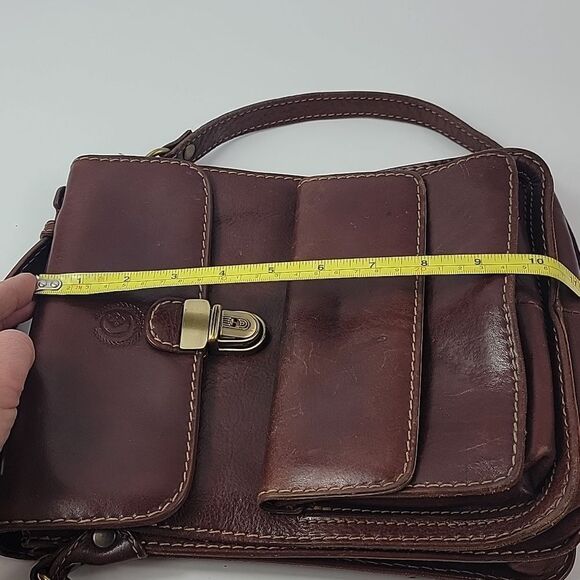 CHIARUGI Genuine Leather Men's Messenger Crossbody Bag - Picture 12 of 14